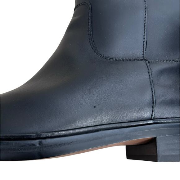 MADEWELL The‎ Drumgold Leather Tall Boot True Black-Size 10 - Picture 9 of 10